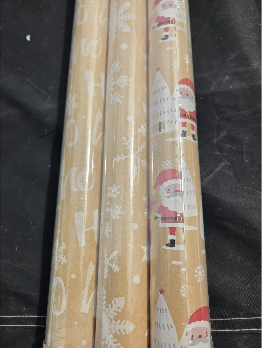 3 packed Christmas Santa  Wrapping paper